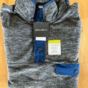 Eddie Bauer Button Up Fleece Sweater
